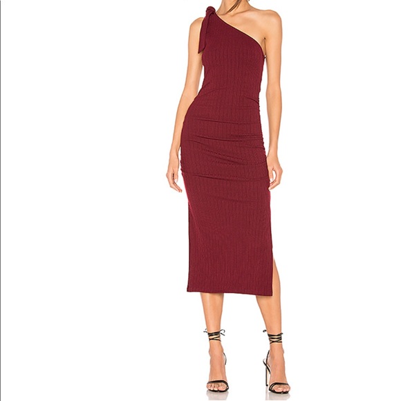 Privacy Please Dresses & Skirts - PRIVACY PLEASE Hazel Midi Dress In Burgundy